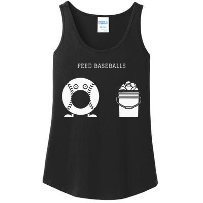 Feed Baseballs Ladies Essential Tank