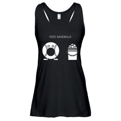 Feed Baseballs Ladies Essential Flowy Tank