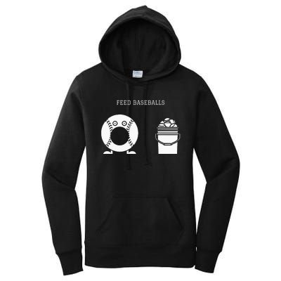 Feed Baseballs Women's Pullover Hoodie