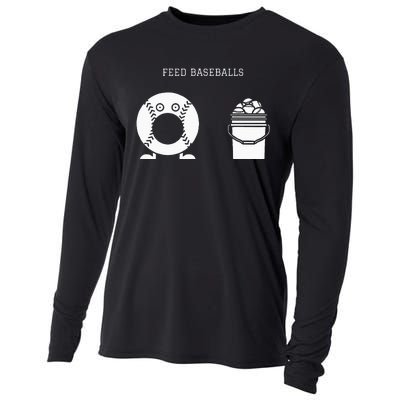 Feed Baseballs Cooling Performance Long Sleeve Crew