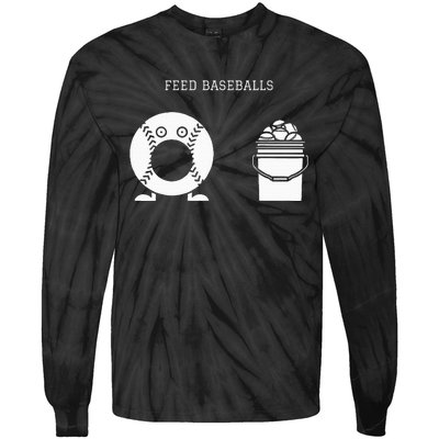 Feed Baseballs Tie-Dye Long Sleeve Shirt