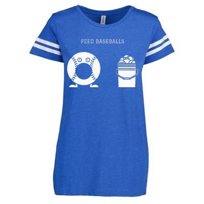 Feed Baseballs Enza Ladies Jersey Football T-Shirt