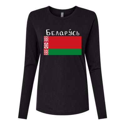 Flag Belarus Freedom Liberty Country Design Meaningful Gift Womens Cotton Relaxed Long Sleeve T-Shirt