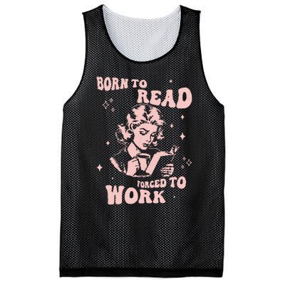 Funny Book For Women Born To Read Mesh Reversible Basketball Jersey Tank