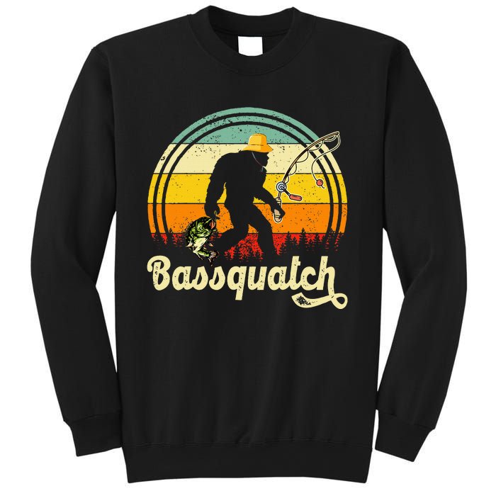 Funny Bigfoot Fishing Outdoor Fishing Gifts Sweatshirt