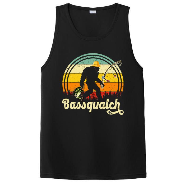 Funny Bigfoot Fishing Outdoor Fishing Gifts PosiCharge Competitor Tank