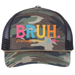 Funny Bruh Formerly Known As Mom Retro Rope Trucker Hat Cap