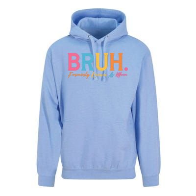 Funny Bruh Formerly Known As Mom Unisex Surf Hoodie