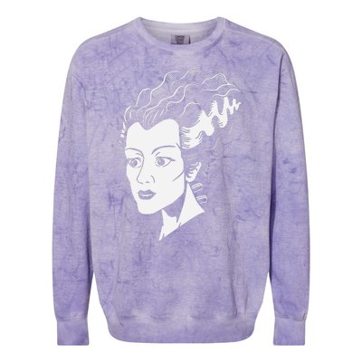 Frankenstein Bride Colorblast Crewneck Sweatshirt