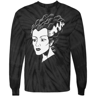 Frankenstein Bride Tie-Dye Long Sleeve Shirt