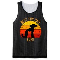 Funny Best Fur Dad Ever Vintage Retro Dog Cat Owner Mesh Reversible Basketball Jersey Tank