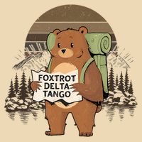 Funny Bear Foxtrots Deltas Tango T-Shirt Drawstring Bag