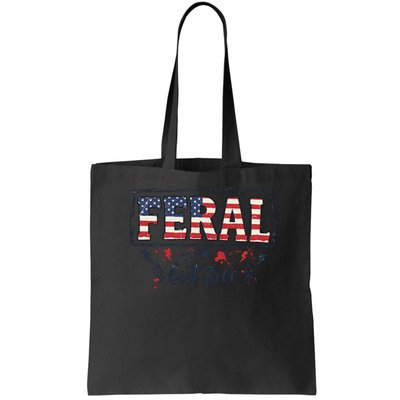Feral but free America Patriotic  Bag