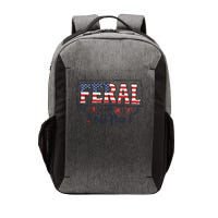 Feral but free America Patriotic  Vector Backpack