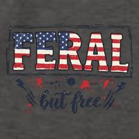 Feral but free America Patriotic  Vector Backpack