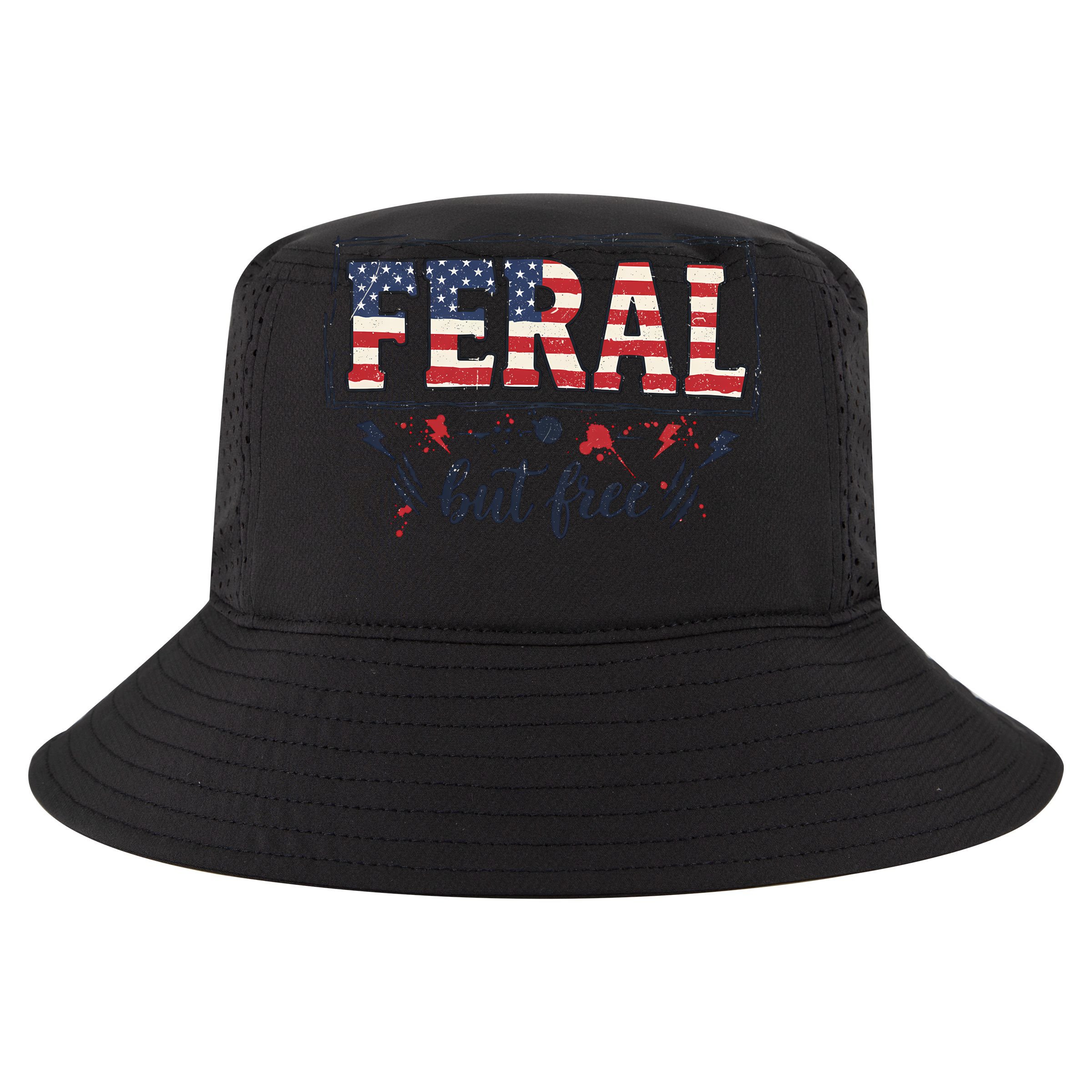 Feral but free America Patriotic  T-Shirt
