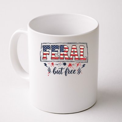 Feral but free America Patriotic  Mug
