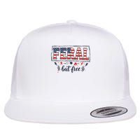 Feral but free America Patriotic  Flat Bill Trucker Hat