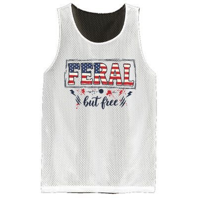 Feral but free America Patriotic  Mesh Reversible Basketball Jersey Tank