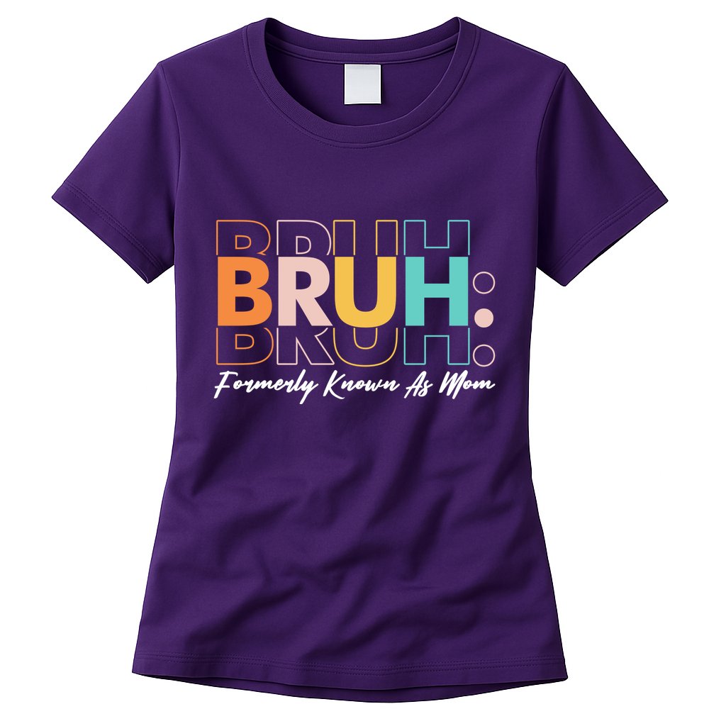 Funny Bruh Formerly Know As Mom Womens T-Shirt