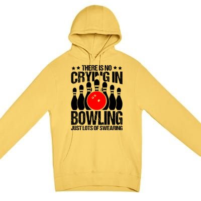 Funny Bowling Premium Pullover Hoodie