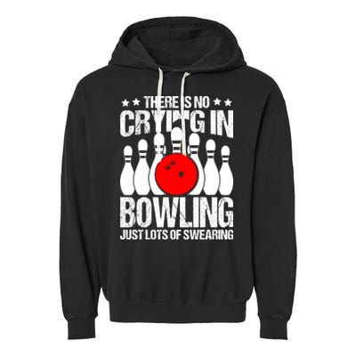 Funny Bowling Garment-Dyed Fleece Hoodie
