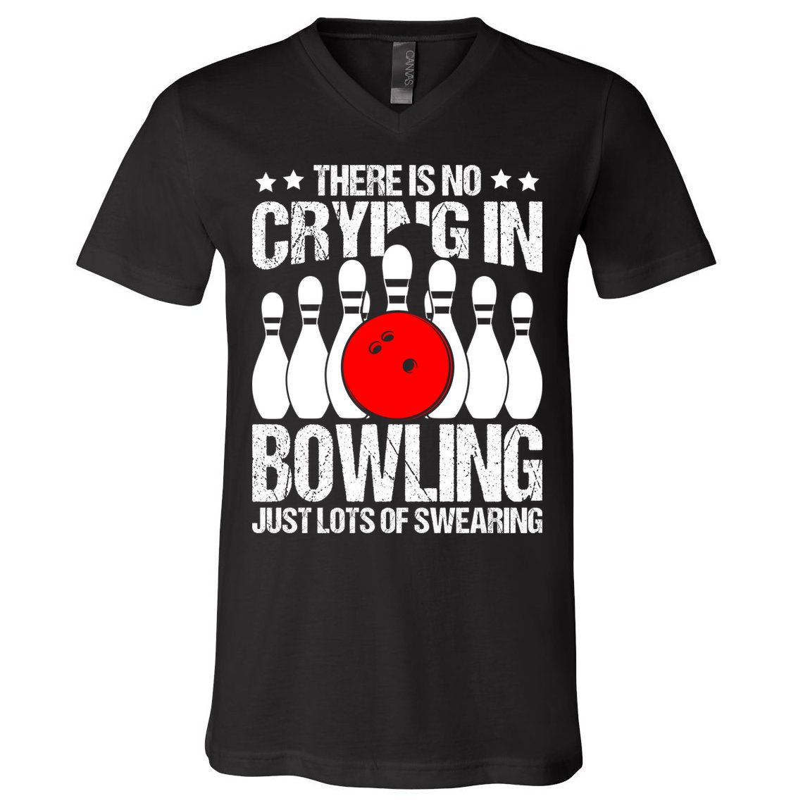 Funny Bowling V-Neck T-Shirt