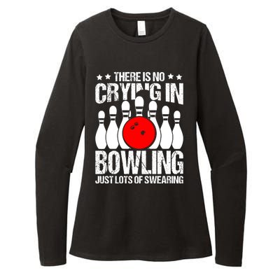 Funny Bowling Womens CVC Long Sleeve Shirt