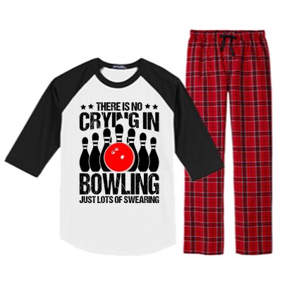 Funny Bowling Raglan Sleeve Pajama Set