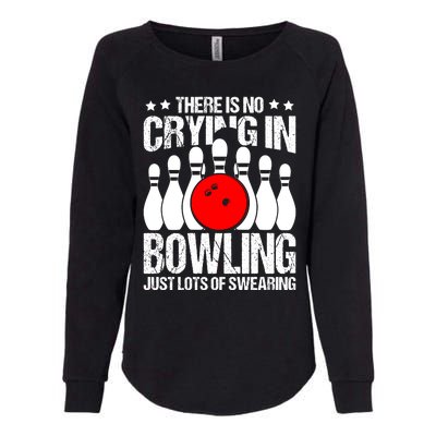 Funny Bowling Womens California Wash Sweatshirt