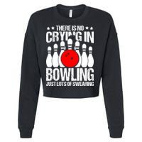 Funny Bowling Cropped Pullover Crew