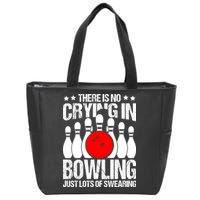 Funny Bowling Zip Tote Bag