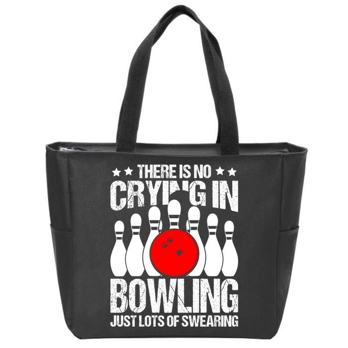 Funny Bowling Zip Tote Bag