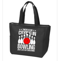 Funny Bowling Zip Tote Bag