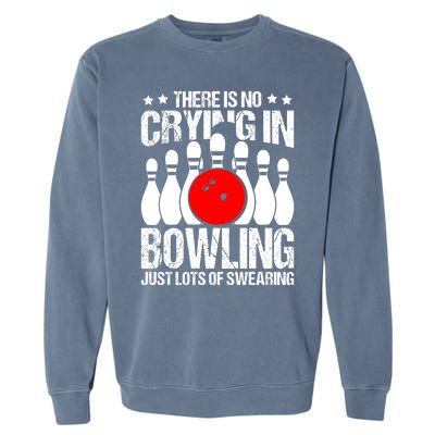 Funny Bowling Garment-Dyed Sweatshirt