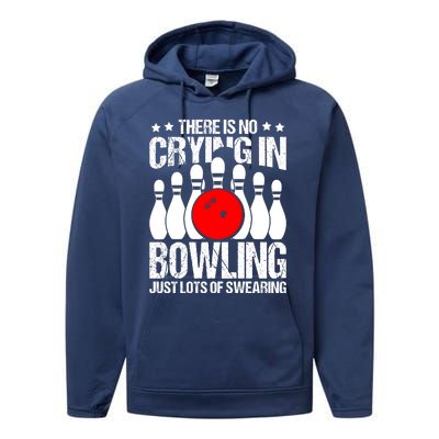 Funny Bowling Performance Fleece Hoodie