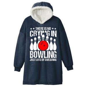 Funny Bowling Hooded Wearable Blanket