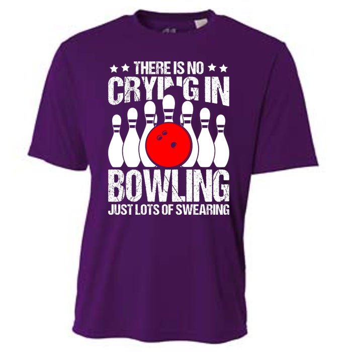 Funny Bowling Cooling Performance Crew T-Shirt