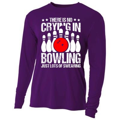 Funny Bowling Cooling Performance Long Sleeve Crew