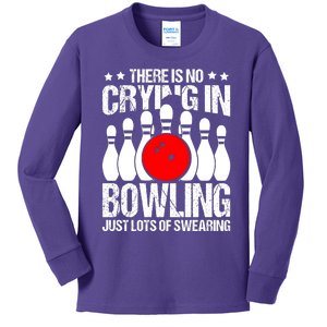 Funny Bowling Kids Long Sleeve Shirt