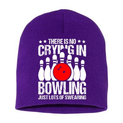 Funny Bowling Short Acrylic Beanie