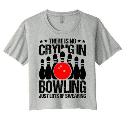 Funny Bowling Women's Crop Top Tee