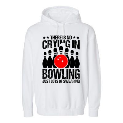 Funny Bowling Garment-Dyed Fleece Hoodie