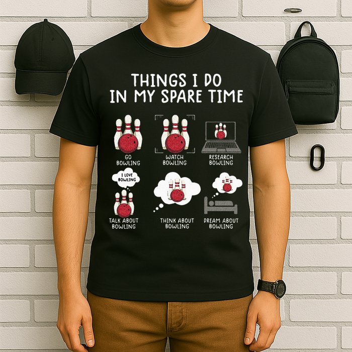 Funny Bowling For Men T-Shirt