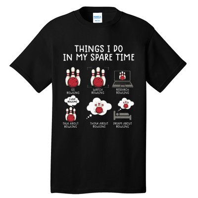 Funny Bowling For Men Tall T-Shirt