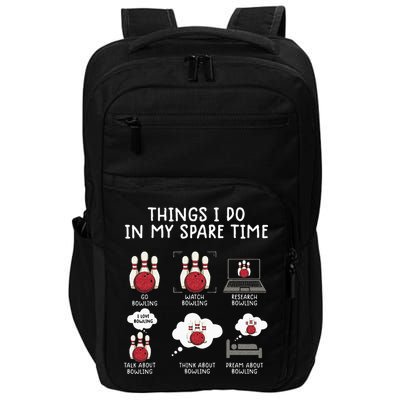 Funny Bowling For Men Impact Tech Backpack