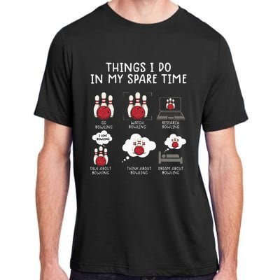 Funny Bowling For Men Adult ChromaSoft Performance T-Shirt