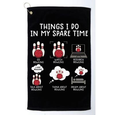 Funny Bowling For Men Golf Towel