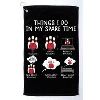 Funny Bowling For Men Golf Towel
