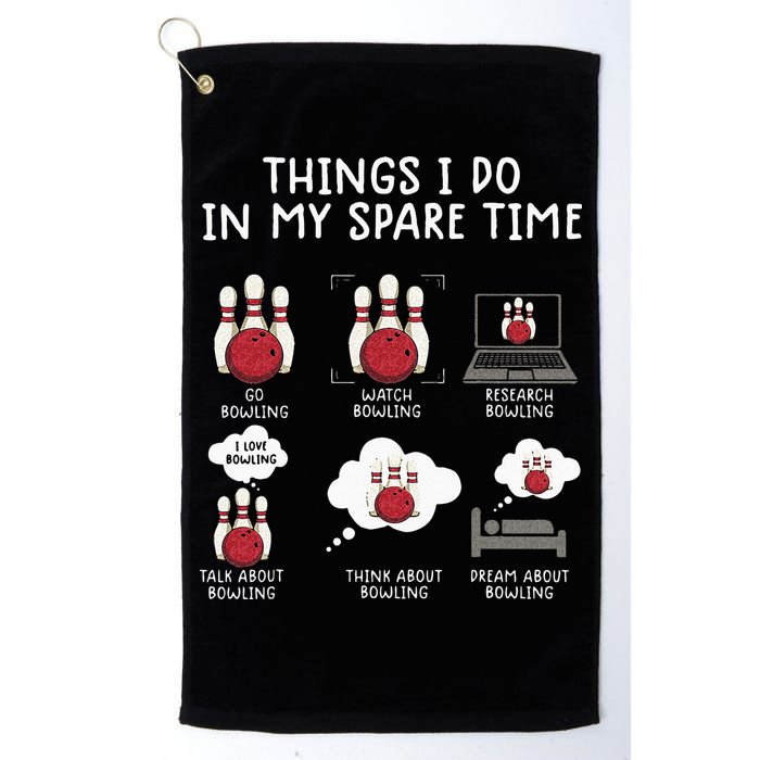 Funny Bowling For Men Golf Towel